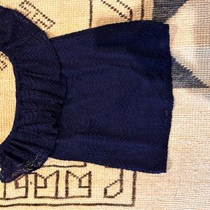 Lilly Pulitzer navy off the shoulder top